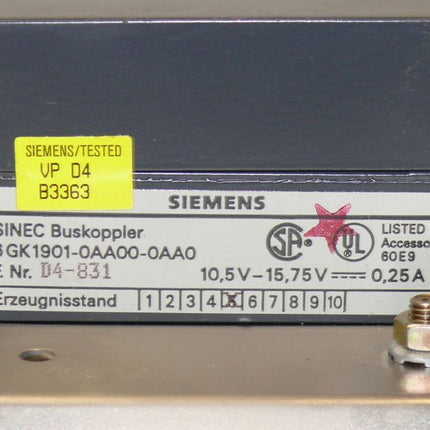 SIEMENS SINEC 6GK1901-0AA00-0AA0 6GK1 901-0AA00-0AA0 E:05 NEU in OVP - Maranos.de