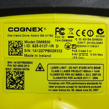 Cognex DM8500 825-0137-1R 821-0053-2R Barcodescanner - Neuwertig - Maranos.de