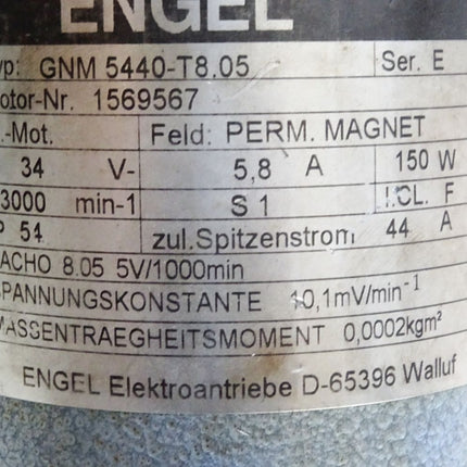 Engel Gleichstrom-Motor GNM5440-T8.05 GNM 5440-T8.05 3000min-1 - Maranos.de