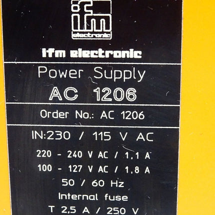 Ifm electronic Power Supply AC1206 AC 1206 - Maranos.de