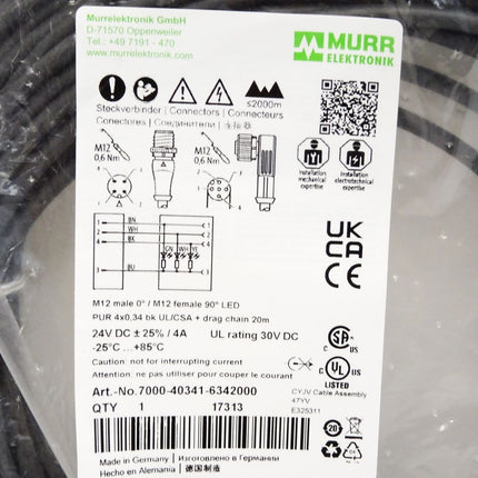 Murr Elektronik 7000-40341-6342000 / Neu OVP - Maranos.de