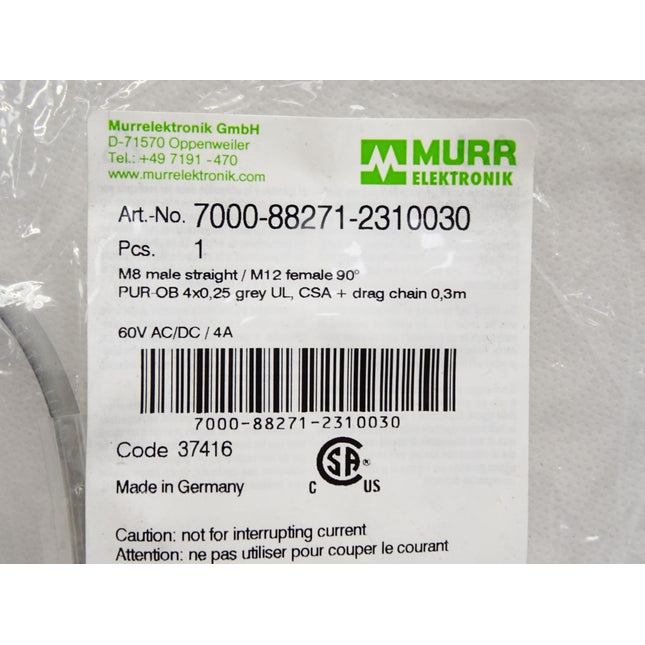 Murr Elektronik Kabel 7000-88271-2310030 / Neu OVP - Maranos.de