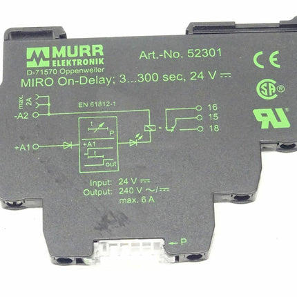 Murr Elektronik 52301 Zeitrelais Modul MIRO On-Delay 3...300 sec. 24V - Maranos.de
