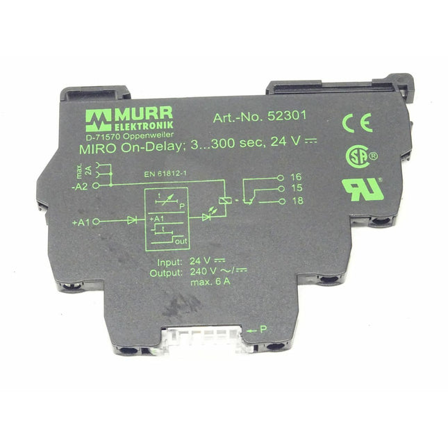 Murr Elektronik 52301 Zeitrelais Modul MIRO On-Delay 3...300 sec. 24V - Maranos.de