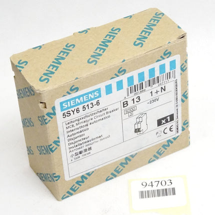 Siemens Leitungschutzschalter 5SY6 5SY6513-6 / Neu OVP - Maranos.de