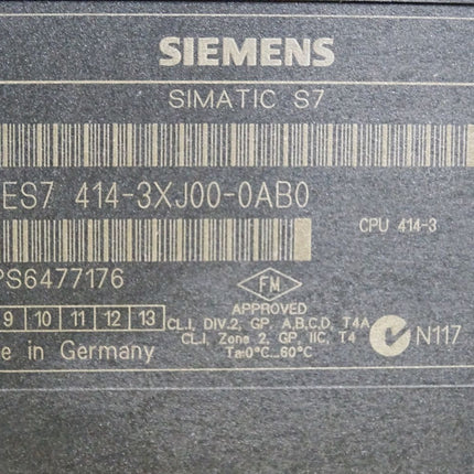Siemens S7-400 CPU 414-3 6ES7414-3XJ00-0AB0 6ES7 414-3XJ00-0AB0 - Maranos.de
