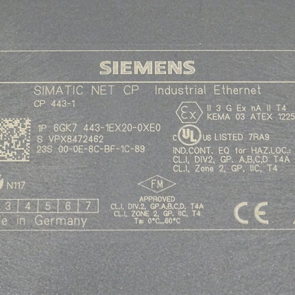 Siemens 6GK443-1EX20-0XE0 Kommunikationsprozessor CP 443-1 / 6GK7 443-1EX20-0XE0 NEU-OVP - Maranos.de
