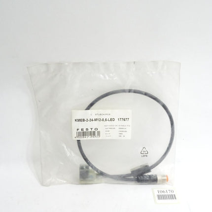Festo 177677 KMEB-2-24-M12-0,5-LED Steckdosenleitung / Neu OVP - Maranos.de