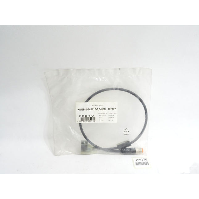 Festo 177677 KMEB-2-24-M12-0,5-LED Steckdosenleitung / Neu OVP - Maranos.de
