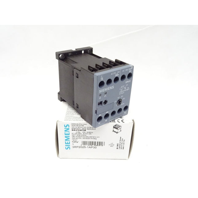Siemens Zeitrelais 3RP2025-1AP30 AC 200-240V AC/DC 24V 3RP2 025-1AP30 / NEU-OVP - Maranos.de