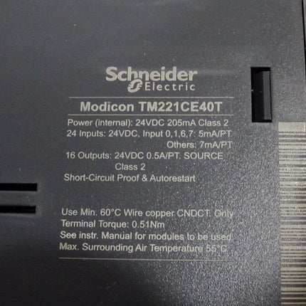 Schneider Electric TM221CE40T SPS-Steuerung / Neuwertig OVP - Maranos.de