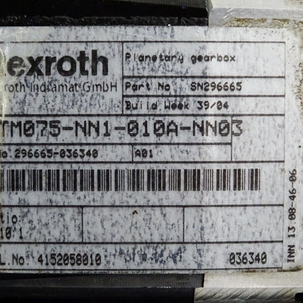 Rexroth GTM075-NN1-010A-NN03 Servo planetary gearbox - Maranos.de