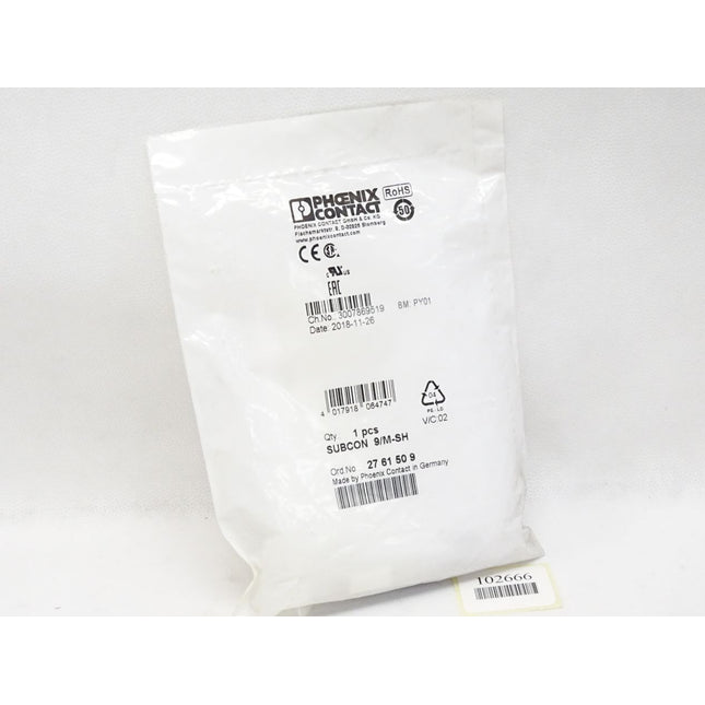 Phoenix Contact 2761509 SUBCON 9/M-SH D-SUB-Busstecker / Neu OVP - Maranos.de