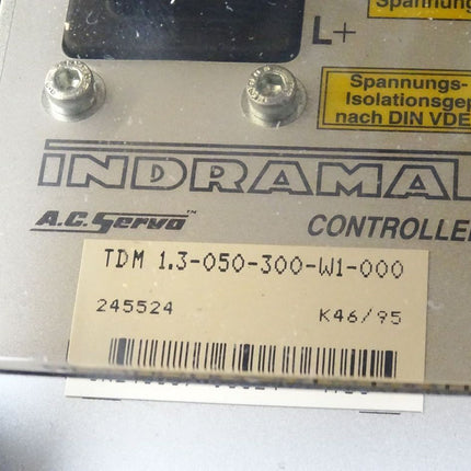 Indramat TDM1.3-050-300-W1-000 / AC servo control drive unit / Neu OVP - Maranos.de