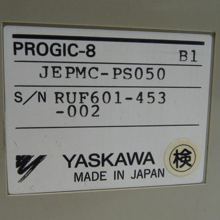 YASKAWA PROGIC-8 B1 JEPMC-PS050 S/N RUF601-453-002 Controller - Maranos.de