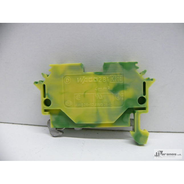 NEU Wago 281-607 Schutzleiterklemme Reihenklemme - Maranos.de