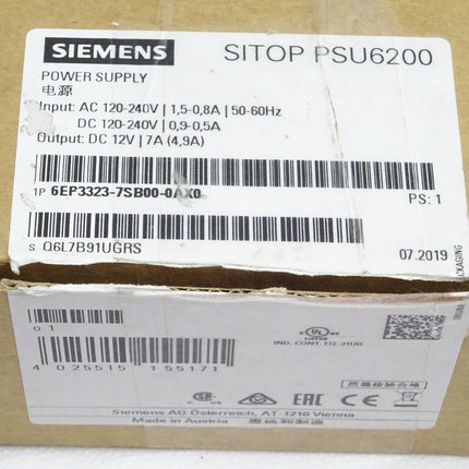 Siemens SITOP PSU6200 1PH DC 12V/7A 6EP3323-7SB00-0AX0 / 6EP3323-7SB00-0AX0 NEU-OVP - Maranos.de