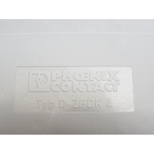 Phoenix Contact D-ZFDK4 3024229 End Platte / Inhalt : 10 Stück / Neu - Maranos.de