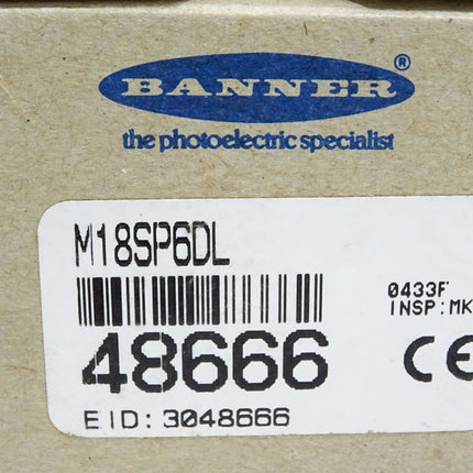 Banner Turck M18SP6DL Opto-Sensor Reflexionslichttaster/ Neu OVP - Maranos.de