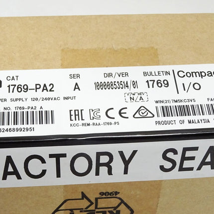 Allen Bradley 1769-PA2 Compact I/O-Erweiterungsnetzteile / Neu OVP versiegelt - Maranos.de