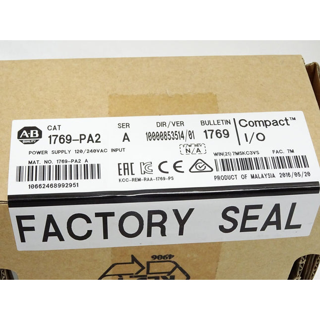 Allen Bradley 1769-PA2 Compact I/O-Erweiterungsnetzteile / Neu OVP versiegelt - Maranos.de