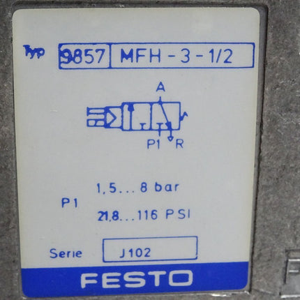 Festo 9857 Magnetventil MFH-3-1/2 / Neu OVP - Maranos.de
