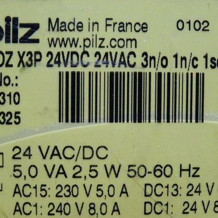 Pilz Sicherheitsschaltgerät 777310 PNOZ X3P 24VDC 24VAC 3n/o 1n/c 1so - Maranos.de