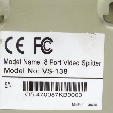Aten Roline VGA Splitter / 8 Port Video Splitter / 300MHz / VS-138 / VS138 - Maranos.de