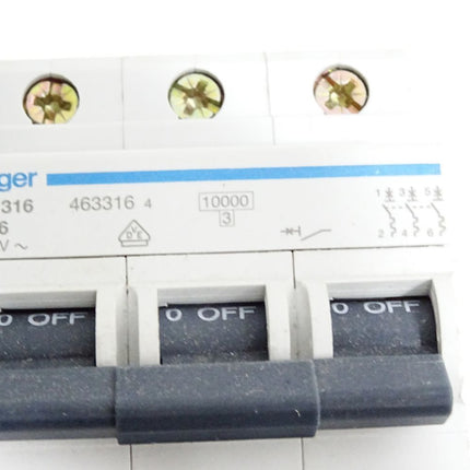 Hager Leitungsschutzschalter 463316 NC316 C16 / Unbenutzt - Maranos.de