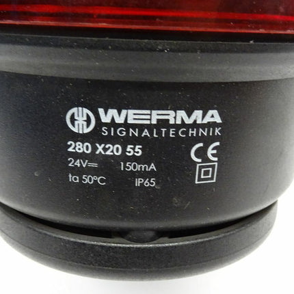 Werma Signaltechnik 280X2055 Blitzleuchte ROT 280 X20 55 / 24V / 150mA 280 X2055 - Maranos.de