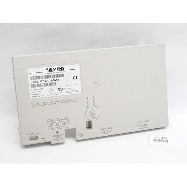 Siemens Backcover Rückschale Panel OP17-DP12 6AV3617-1JC30-0AX2 6AV3 617-1JC30-0AX2 - Maranos.de