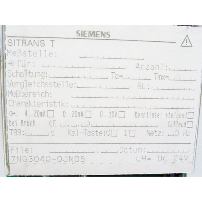 Siemens Sitrans T 7NG3040-0JN05 / Neu - Maranos.de