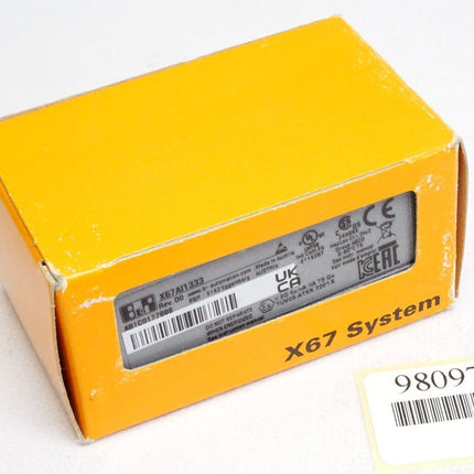 B&R X67AI1333 X67 AI 1333 Rev.D0 4 analoge Eingänge  / Neu OVP - Maranos.de