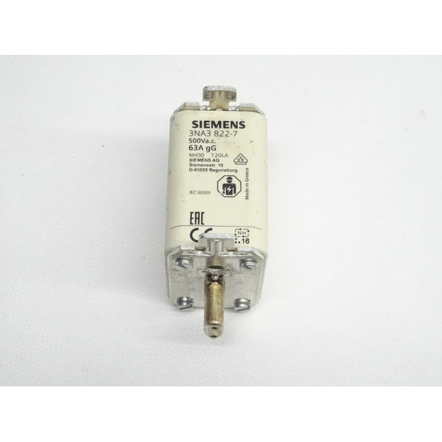Siemens 3NA3822-7 NH-Sicherungseinsatz 3NA3 822-7 - Maranos.de