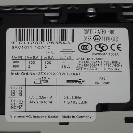 Siemens 3RA1110-1CD15-1BB4 / 3RA1 110-1CD15-1BB4 NEU/OVP - Maranos.de