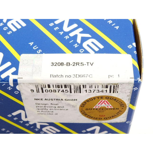 NKE Schrägkugellager 3208-B-2RS-TV / Neu OVP - Maranos.de