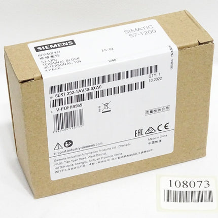 Siemens S7-1200 Klemmenblock 6ES7292-1AV30-0XA0 6ES7 292-1AV30-0XA0 Neu OVP versiegelt - Maranos.de