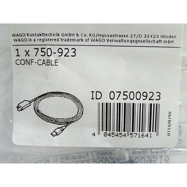 Wago 750-923 Konfigurationsleitung USB-Anschluss / Neu OVP versiegelt - Maranos.de