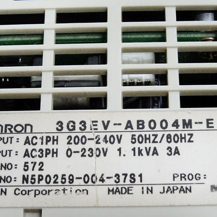 Omron SysDrive 3G3EV Inverter 0.4kW 3G3EV-AB004M-E - Maranos.de