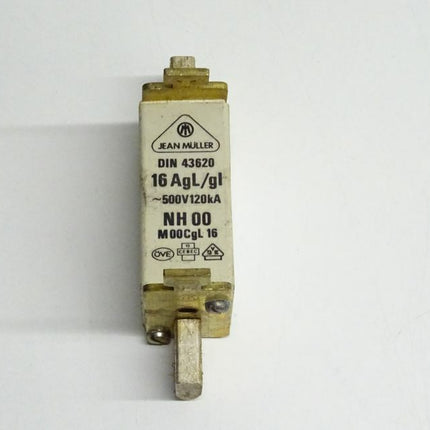 Jean Müller NH-Sicherungseinsatz NH00 / M00Cgl 16 /16Agl7gl / 500V/120ka - Maranos.de