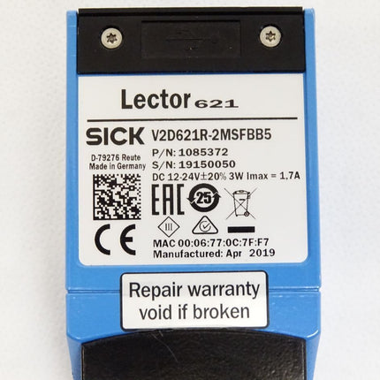 Sick Kamerabasierte Codeleser Lector621 V2D621R-2MSFBB5 / 1085372 / Neuwertig - Maranos.de