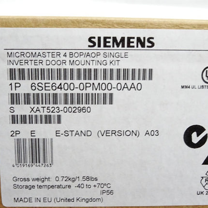 Siemens Micromaster 4 BOP/AOP Kit 6SE6400-0PM00-0AA0 / Neu OVP - Maranos.de