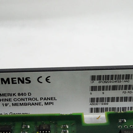 Siemens 6FC5203-0AF22-1AA0 Maschinensteuertafel - Membrane erneuert - Maranos.de