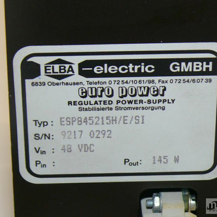 Siemens 6NG4290-1WB02 - ELBA euro power ESP845215H/E/SI Stromversorgung - Maranos.de