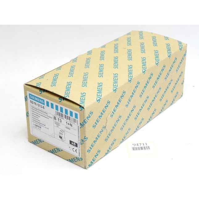 Siemens Leitungschutzschalter 5SY6 5SY6513-6 / Inhalt : 6 Stück / Neu OVP - Maranos.de