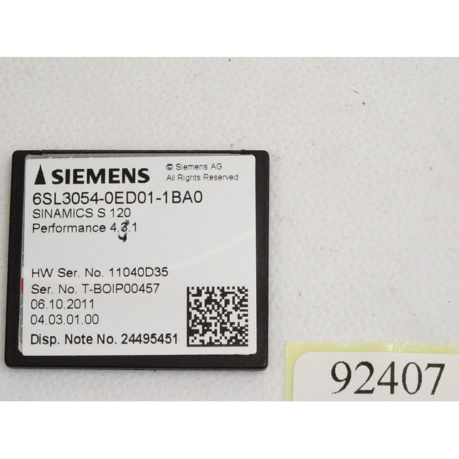 Siemens Sinamics S120 CompactFlash 6SL3054-0ED01-1BA0 - Maranos.de