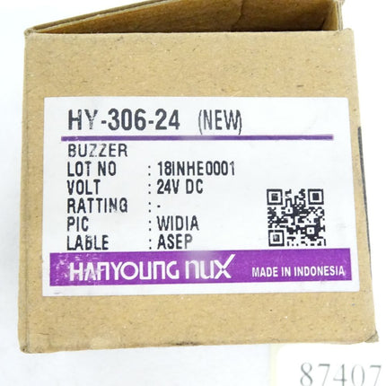 Hanyoung Nux Buzzer HY-306-24 / 24VDC / Neu OVP - Maranos.de