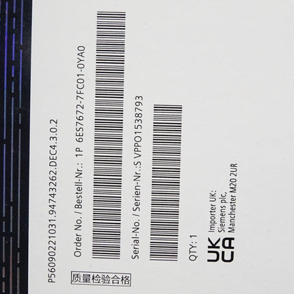 Siemens 6ES7672-7FC01-0YA0 6ES7 672-7FC01-0YA0 S7-1500 Failsafe Software Controller CPU 1507S / Neu OVP - Maranos.de