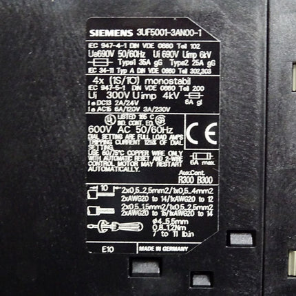 Siemens 3UF5001-3AN00-1 E10 Grundgerät SIMOCODE DP PROFIBUS DP-Schnittstelle / Neuwertig - Maranos.de