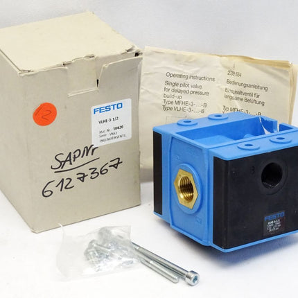 Festo 10420 VLHE-3-1/2 Pneumatikventil / Neu OVP - Maranos.de